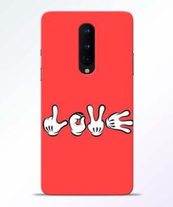 Love Symbol OnePlus 8 Mobile Cover