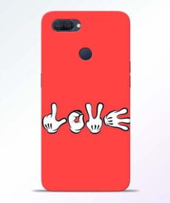 Love Symbol Oppo A12 Mobile Cover - CoversGap