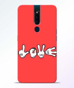 Love Symbol Oppo F11 Pro Mobile Cover