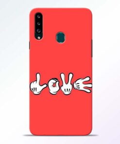 Love Symbol Samsung Galaxy A20s Mobile Cover - CoversGap