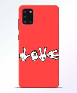 Love Symbol Samsung Galaxy A31 Mobile Cover - CoversGap