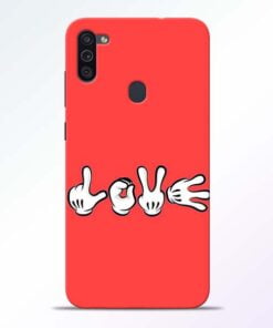 Love Symbol Samsung M11 Mobile Cover - CoversGap