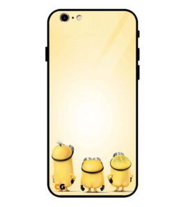 Lovely Minions iPhone 6 Glass Back Cover