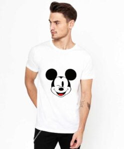 Mickey Face White T shirt