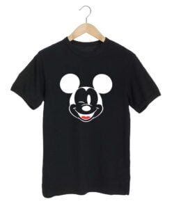 Micky Face Black T shirt