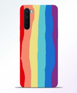 Multicolor Rainbow Oneplus Nord Back Cover