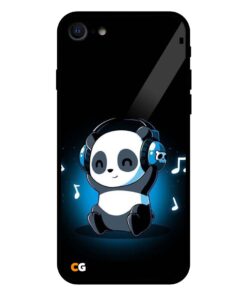 Music Panda iPhone 7 Glass Case