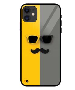 Mustache iPhone 11 Glass Back Cover