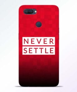 Never Settle Oppo A12 Mobile Cover - CoversGap