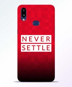 Never Settle Samsung Galaxy A10s Mobile Cover