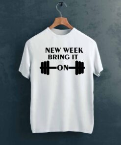New Week Gym T shirt on Hanger