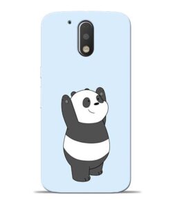 Panda Hands Up Moto G4 Plus Mobile Cover