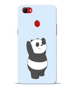 Panda Hands Up Oppo F7 Mobile Cover