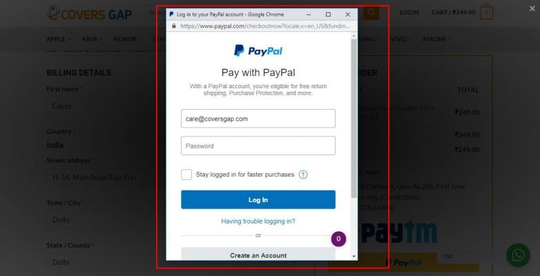 Paypal Account Create