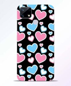 Pink Hearts Realme Narzo 20 Back Cover