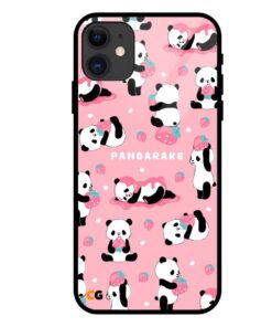 Pink Panda iPhone 11 Glass Case