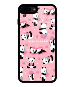 Pink Panda iPhone 7 Plus Glass Case