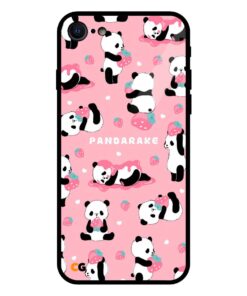 Pink Panda iPhone 8 Glass Case