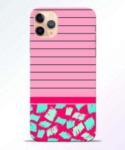 Pink Stripes iPhone 11 Pro Mobile Cover