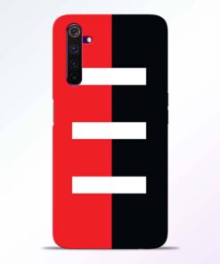 Red Black Realme 6 Pro Back Cover