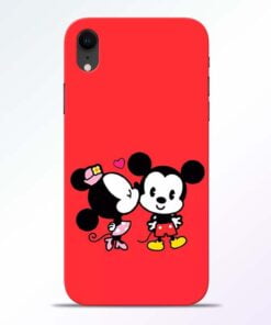 Red Cute Mouse iPhone XR Mobile Cover