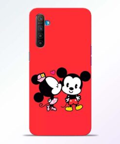 Red Cute Mouse RealMe XT Mobile Cover