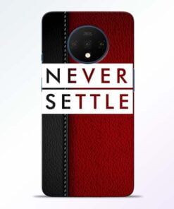 Red Never Settle OnePlus 7T Mobile Cover