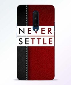 Red Never Settle OnePlus 7T Pro Mobile Cover