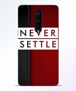 Red Never Settle OnePlus 8 Mobile Cover