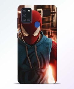 SpiderMan Eye Samsung Galaxy A21s Mobile Cover - CoversGap