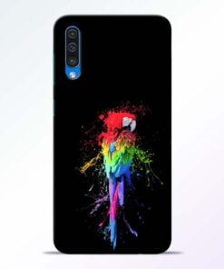 Splatter Parrot Samsung Galaxy A50 Mobile Cover