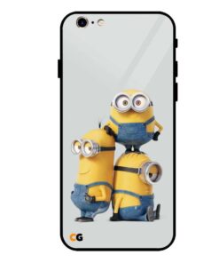 Three Minions iPhone 6 Glass Case