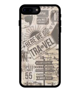 Vintage Travel iPhone 8 Plus Glass Cover