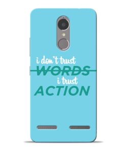 Words Action Lenovo K6 Power Mobile Cover