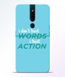Words Action Oppo F11 Pro Mobile Cover