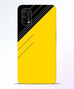 Yellow Black Pattern Realme 7 Pro Back Cover