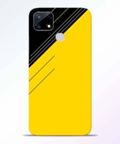 Yellow Black Pattern Realme Narzo 20 Back Cover