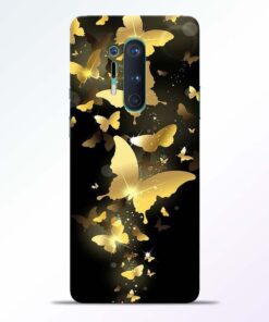 Yellow Butterfly Oneplus 8 Pro Back Cover