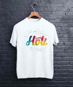 Yellow Design Holi T shirt - CoversGap